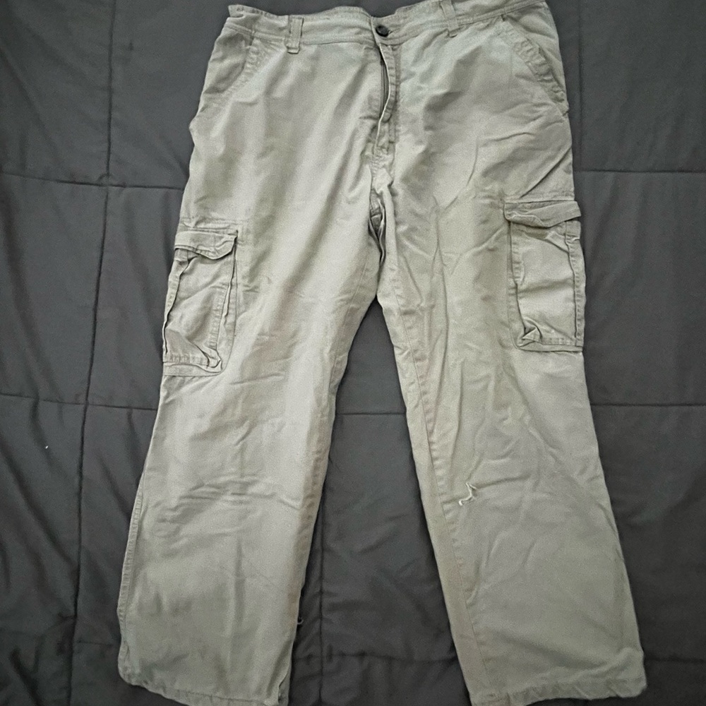 Mens Fleece Cargo Work Pants Sz 40X30